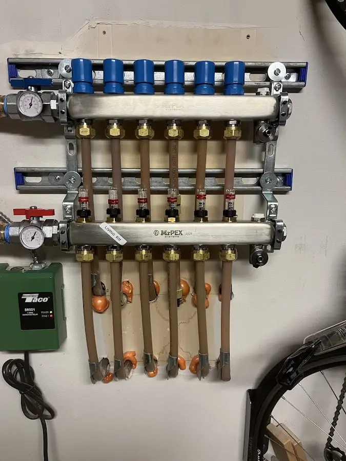 Plumber performing Gas Line Installation at a residential property in Millville